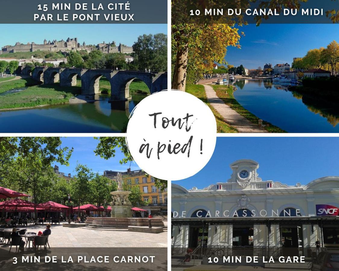 Le Nid - Tout A Pied - Wifi Carcassonne Extérieur photo